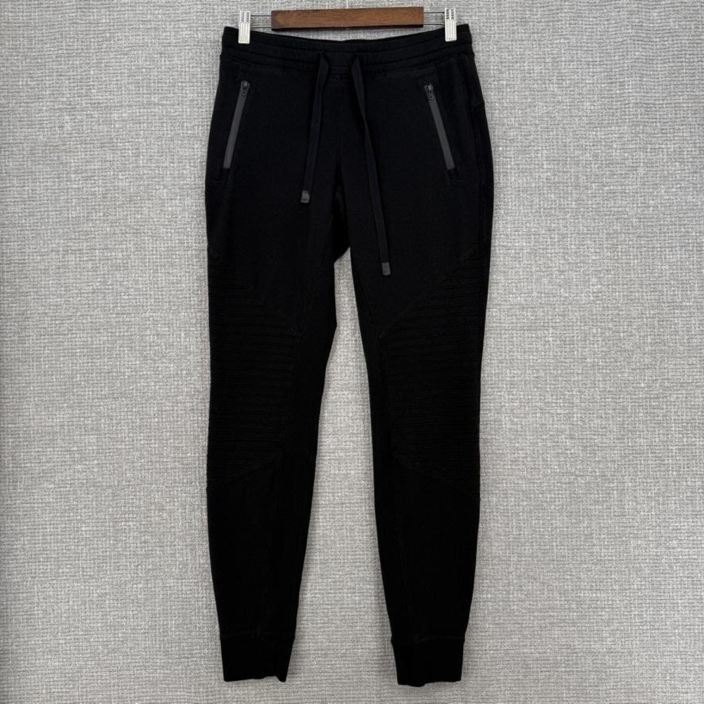 ALO Jogger Pants Womens S Black Drawstring Elastic Waist Pockets Stretch